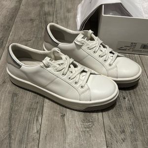 Marc Jacobs White and Silver Sneakers